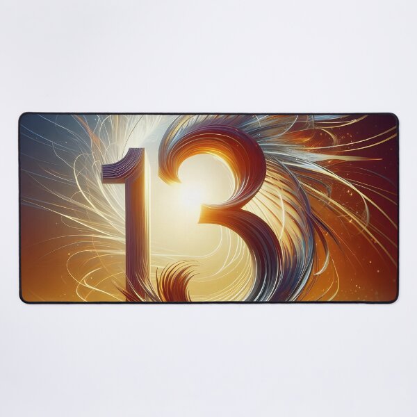 Item preview, The Number 13 Radiating Light And Energy (Thirteen) designed and sold by The Cosmic Nexus.