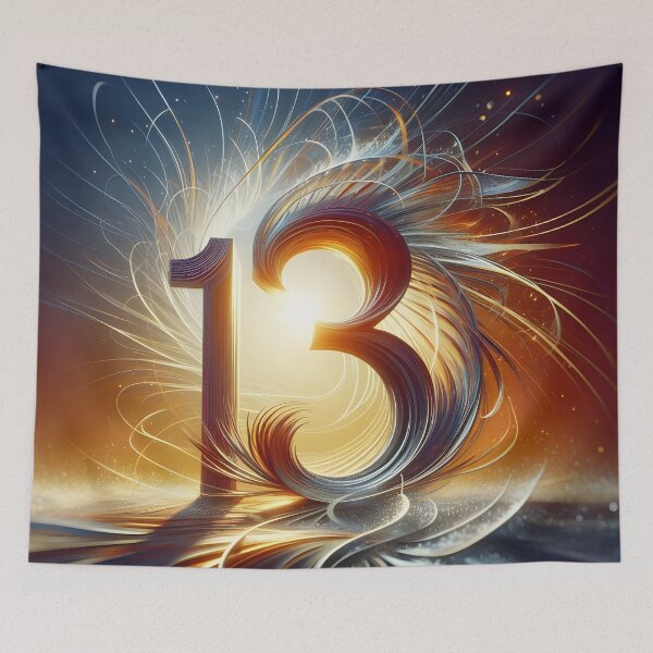 Item preview, The Number 13 Radiating Light And Energy (Thirteen) designed and sold by The Cosmic Nexus.
