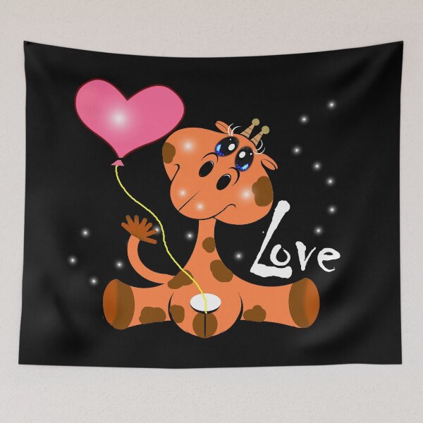Item preview, Giraffe's heart balloon designed and sold by Shirley cute art .