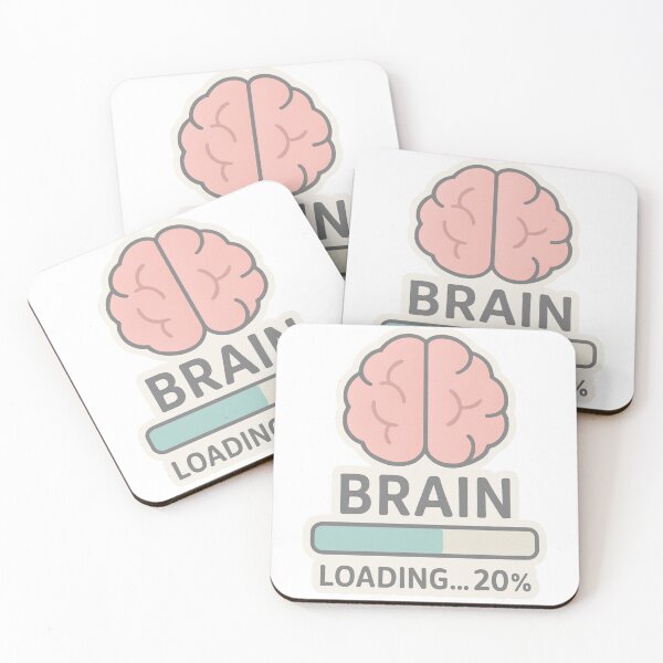 Item preview, Brain Loading Sticker – Mental Fatigue Humor designed and sold by MUGHAN.