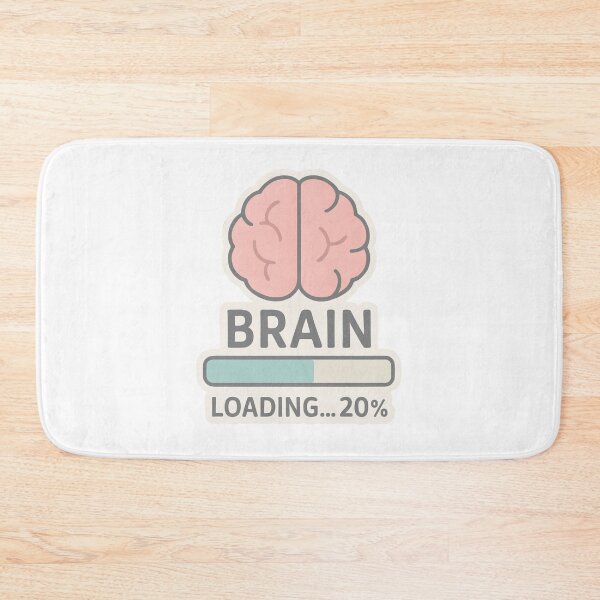 Item preview, Brain Loading Sticker – Mental Fatigue Humor designed and sold by MUGHAN.