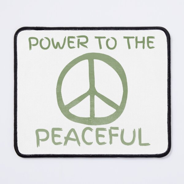 Item preview, Power to the Peaceful – Peace Symbol Retro Activist Design designed and sold by FreedomAndLove.