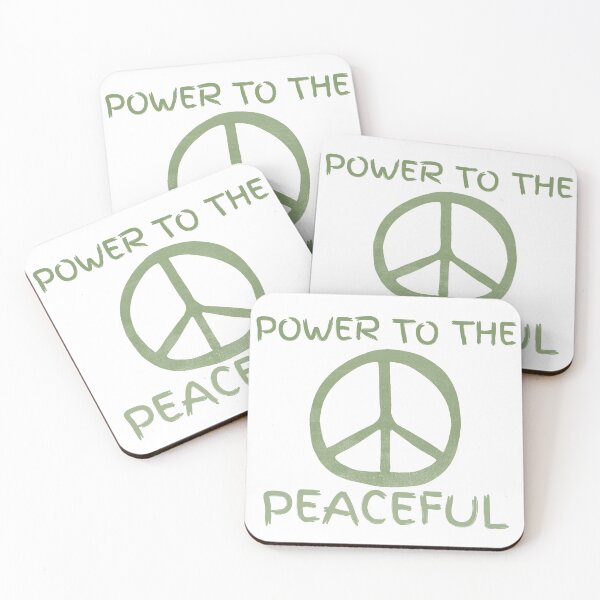Item preview, Power to the Peaceful – Peace Symbol Retro Activist Design designed and sold by FreedomAndLove.