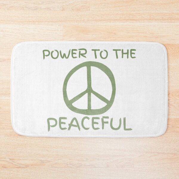 Item preview, Power to the Peaceful – Peace Symbol Retro Activist Design designed and sold by FreedomAndLove.