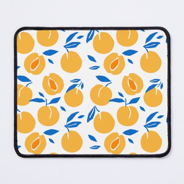 Item preview, Bold Retro Peach Apricot Fruit Pattern — Modern Cutout Style designed and sold by TangoCharlieNZ.