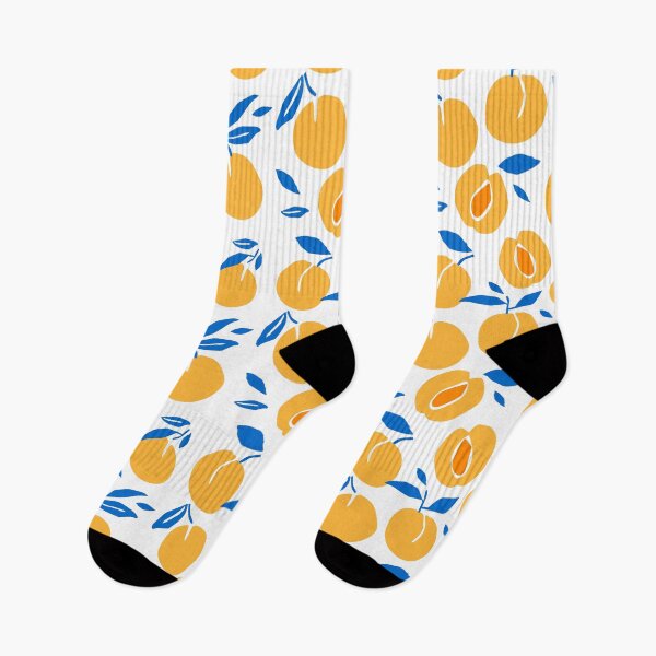 Item preview, Bold Retro Peach Apricot Fruit Pattern — Modern Cutout Style designed and sold by TangoCharlieNZ.
