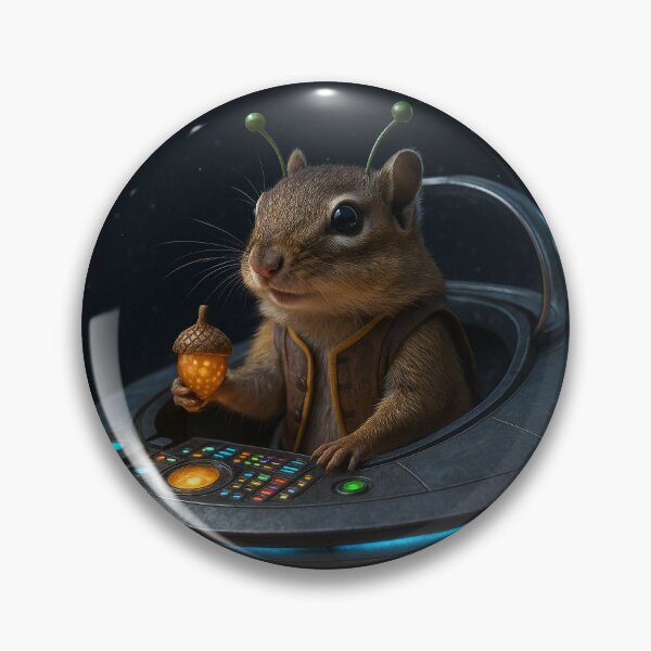 Item preview, Alien Chipmunk in a Flying Saucer designed and sold by Tridentulus.
