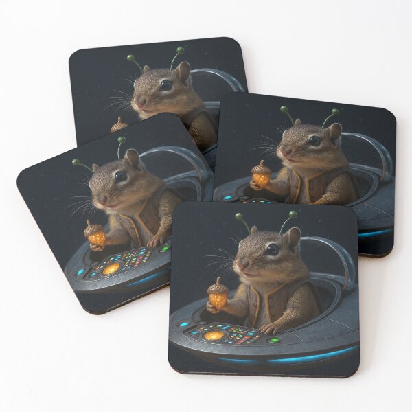Item preview, Alien Chipmunk in a Flying Saucer designed and sold by Tridentulus.