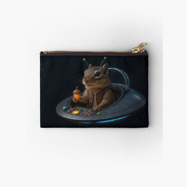 Item preview, Alien Chipmunk in a Flying Saucer designed and sold by Tridentulus.