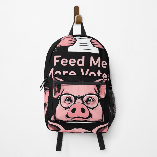 Item preview, A close up of a pig with glasses holding a vote sign designed and sold by cafegrafis.