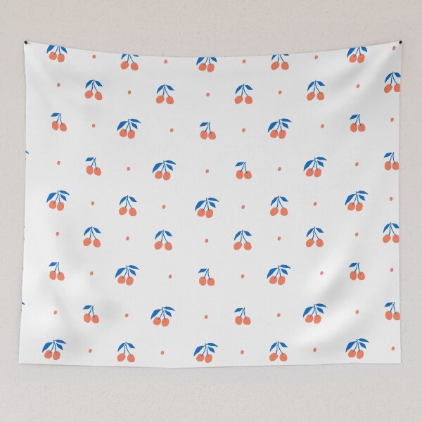 Item preview, Bold Retro Cherries Summer Fruit Pattern — Modern Cutout Style designed and sold by TangoCharlieNZ.