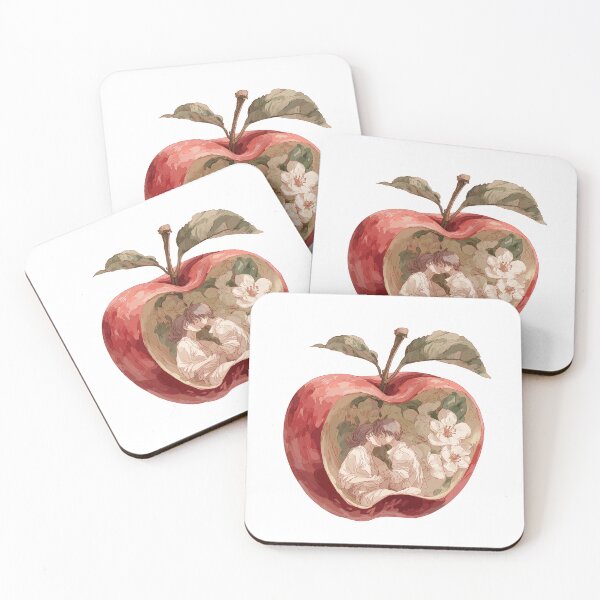 Item preview, Apple Core Lovers – Romantic Illustration Trend Art designed and sold by ArgentoArt.