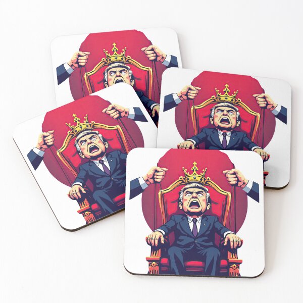 Item preview, A cartoon of a man sitting on a throne with a crown on his head designed and sold by cafegrafis.