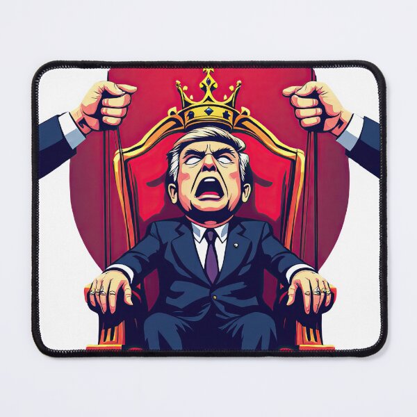 Item preview, A cartoon of a man sitting on a throne with a crown on his head designed and sold by cafegrafis.