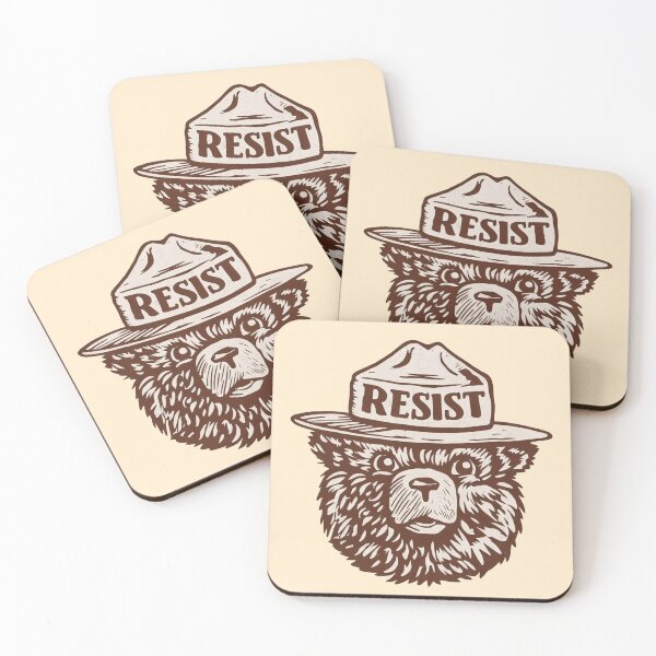 Item preview, Bear resist Protect our national parks - us alt service save the forests hands off our green trees designed and sold by SkeletonsDanger.