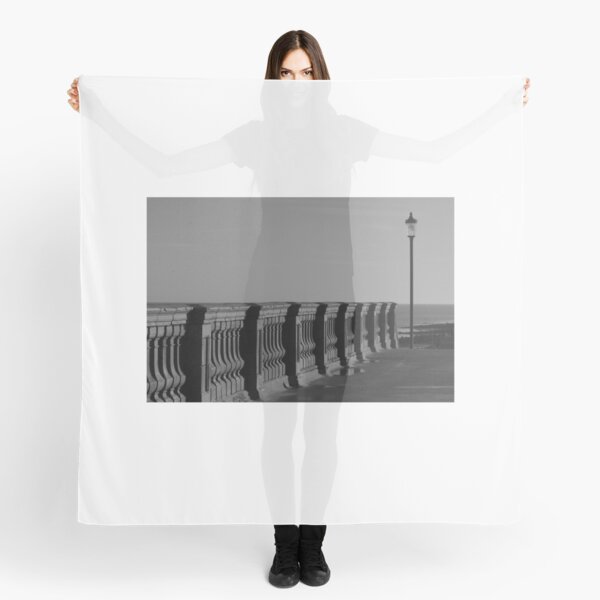 Sheringham in Black and White Scarf