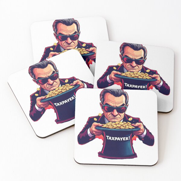 Item preview, Arafed image of a man in a top hat holding a tray of cookies designed and sold by cafegrafis.