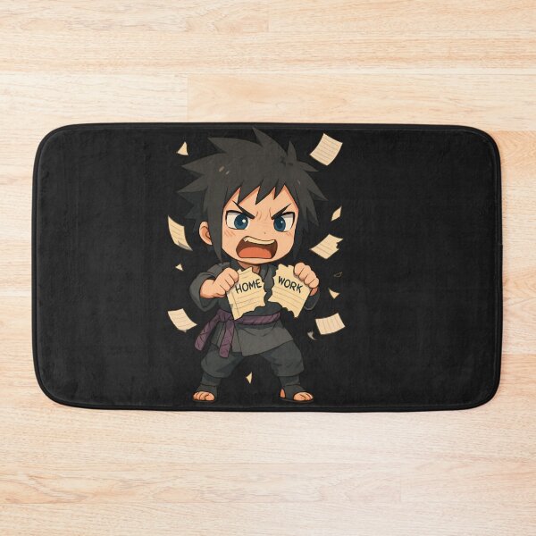 Item preview, Haru the Homework Hater – Angry Chibi Anime Boy Tearing Homework designed and sold by ColorSplash123.