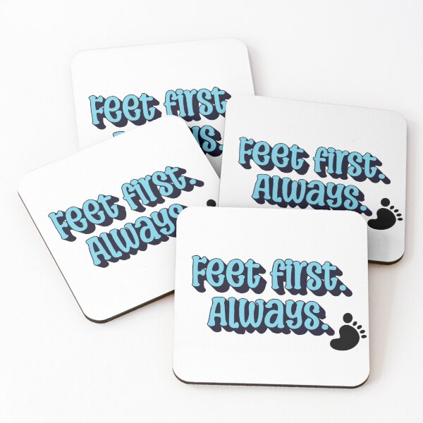 Item preview, Feet First. Always. | Minimalist Podiatrist & Foot Care Quote designed and sold by The Sticker Cove.