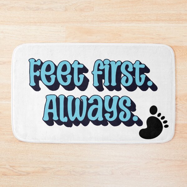 Item preview, Feet First. Always. | Minimalist Podiatrist & Foot Care Quote designed and sold by The Sticker Cove.