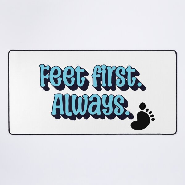Item preview, Feet First. Always. | Minimalist Podiatrist & Foot Care Quote designed and sold by The Sticker Cove.