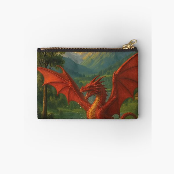 Item preview, Epic Red Dragon in Alpine Landscape, Imaginative Fantasy Design for Posters, Shirts & more designed and sold by Mauswohn.