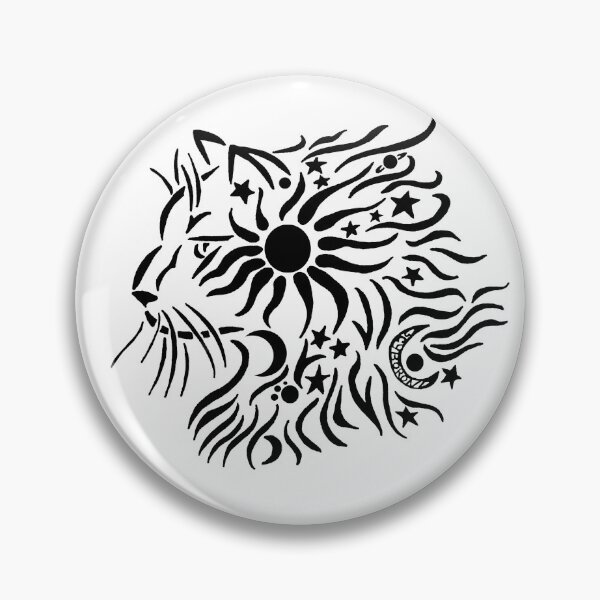 Item preview, Celestial Cat in Back and White designed and sold by Dragonkingdoms.