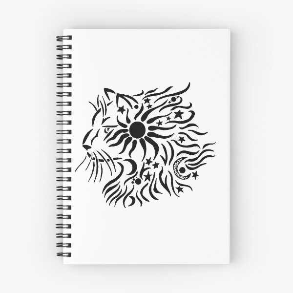 Item preview, Celestial Cat in Back and White designed and sold by Dragonkingdoms.