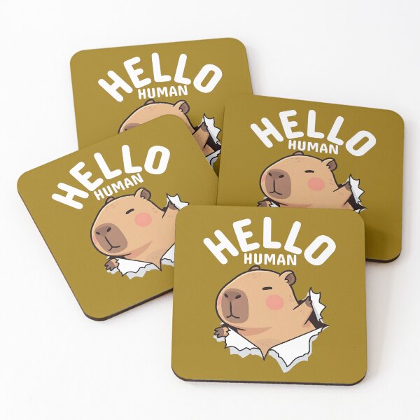 Item preview, Capybara Saying Hello Human designed and sold by The magic  Yellow bus.