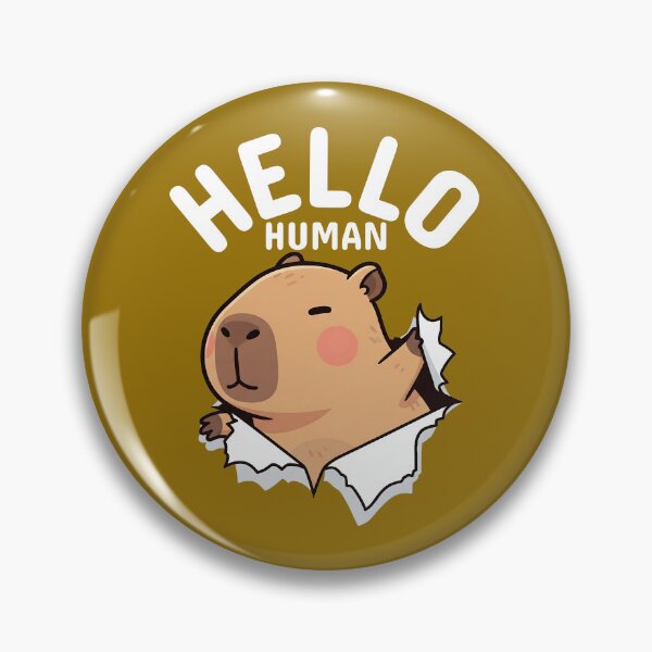 Item preview, Capybara Saying Hello Human designed and sold by The magic  Yellow bus.