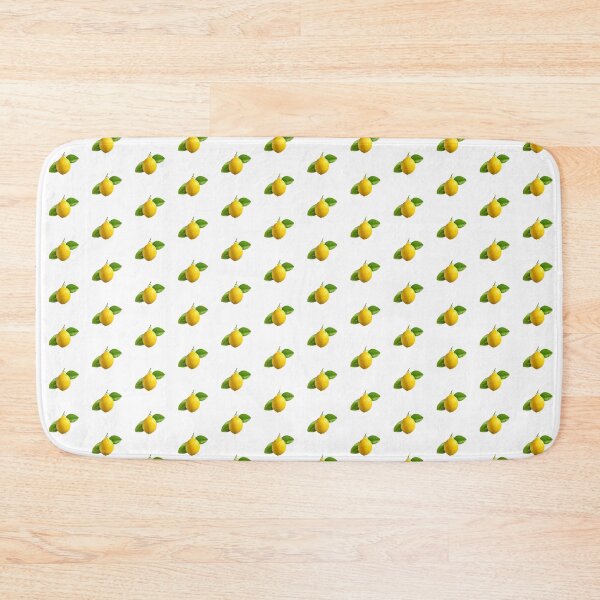Item preview, Fresh Yellow Lemon with Green Leaves – Minimal Fruit Art designed and sold by StudioDina.