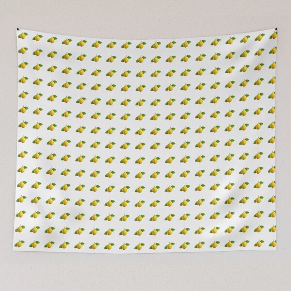 Item preview, Fresh Yellow Lemon with Green Leaves – Minimal Fruit Art designed and sold by StudioDina.