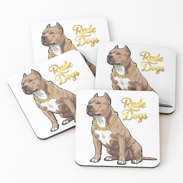 Item preview, 90's Inspired "Rude Dogs" American Pitt Bull Fawn designed and sold by Bobbys90sWorld.