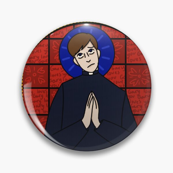 Item preview, Faith stain glass father John designed and sold by Blue Green Purple.