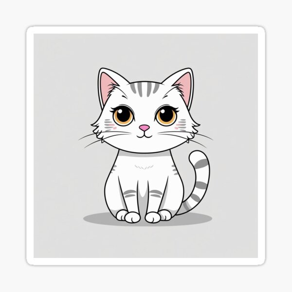 Item preview, Cute Cartoon Cat designed and sold by Georgina Andersen.