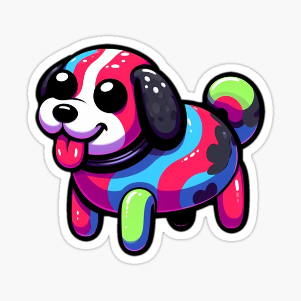 Item preview, Wobbledog Sticker designed and sold by NCNGDESIGN.