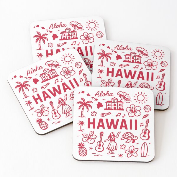 Item preview, Hawaii Icons Tropical Vintage designed and sold by Franzhavenart.