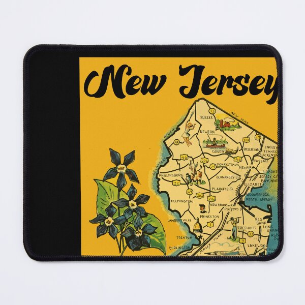 Item preview, Vintage New Jersey Map Classic GIFT designed and sold by RyanTee-Awesome.