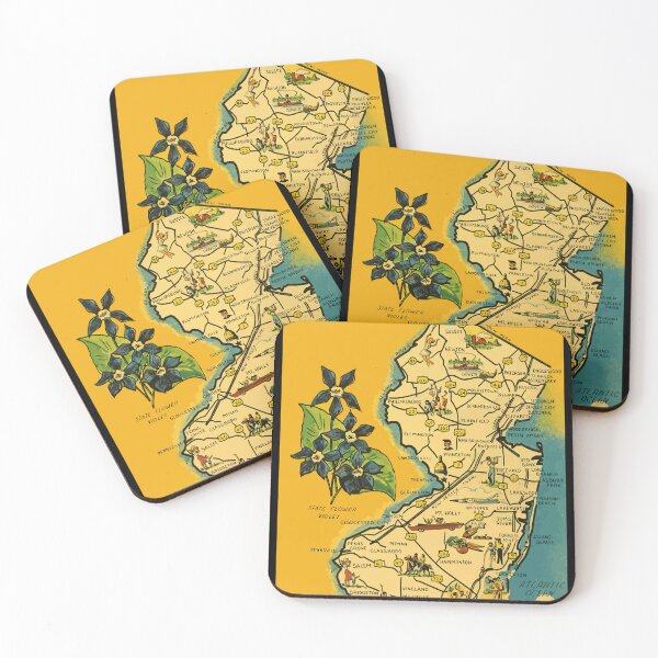 Item preview, Vintage New Jersey Map Classic GIFT designed and sold by RyanTee-Awesome.