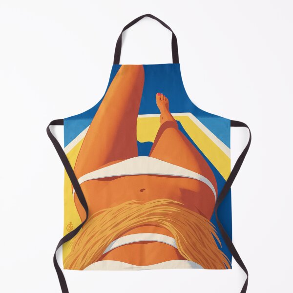 Item preview, Bienvenue Sur La - French Riviera Bikini View Travel Poster designed and sold by Vicky021.