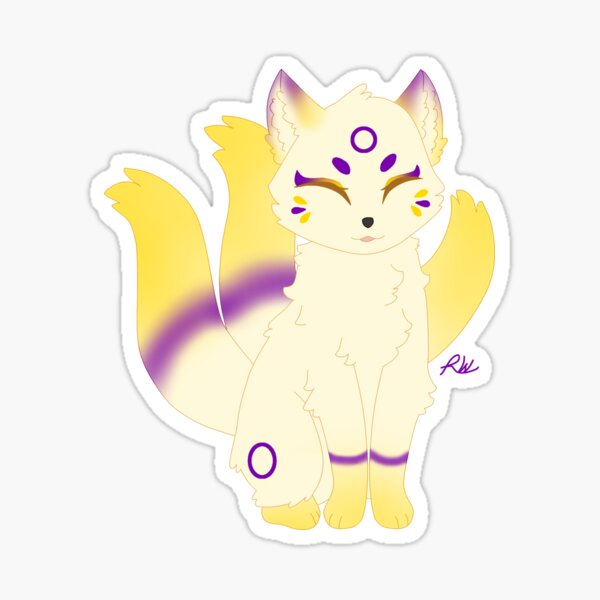 Item preview, Intersex Pride Kitsune designed and sold by Royal-Art.