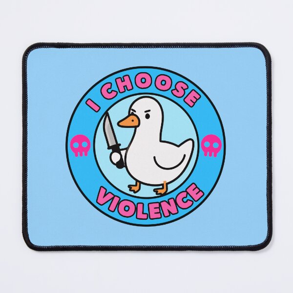Item preview, I Choose Violence Silly Goose Meme Cute designed and sold by TinyPanic.