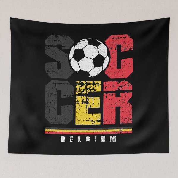 Item preview, SOCCER TEAMS BIG TEXT SOCCER - BELGIUM - Fans and Teams for Men and Women T-shirt designed and sold by wallsandpatts.