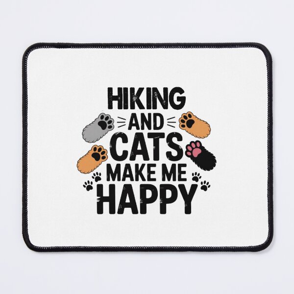 Item preview, Hiking And Cats Make Me Happy - Funny Hiking Cats Lover designed and sold by Oussinc.