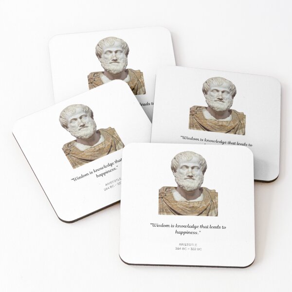 Item preview, Aristotle Quote – Wisdom Is Knowledge That Leads to Happiness designed and sold by StudioDina.