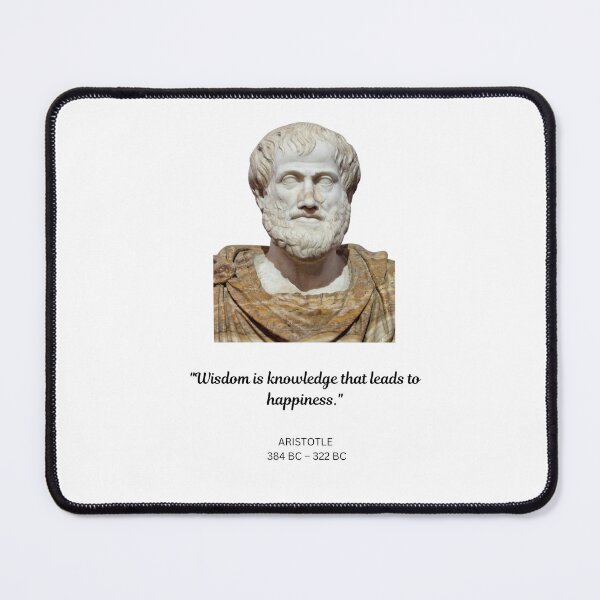 Item preview, Aristotle Quote – Wisdom Is Knowledge That Leads to Happiness designed and sold by StudioDina.