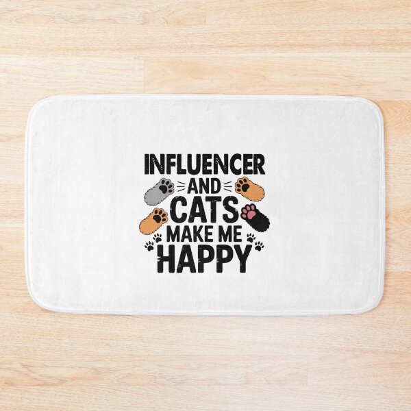 Item preview, Influencer And Cats Make Me Happy - Funny Influencer Cats Lover designed and sold by Oussinc.
