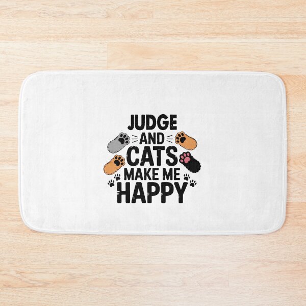 Item preview, Judge And Cats Make Me Happy - Funny Judge Cats Lover designed and sold by Oussinc.