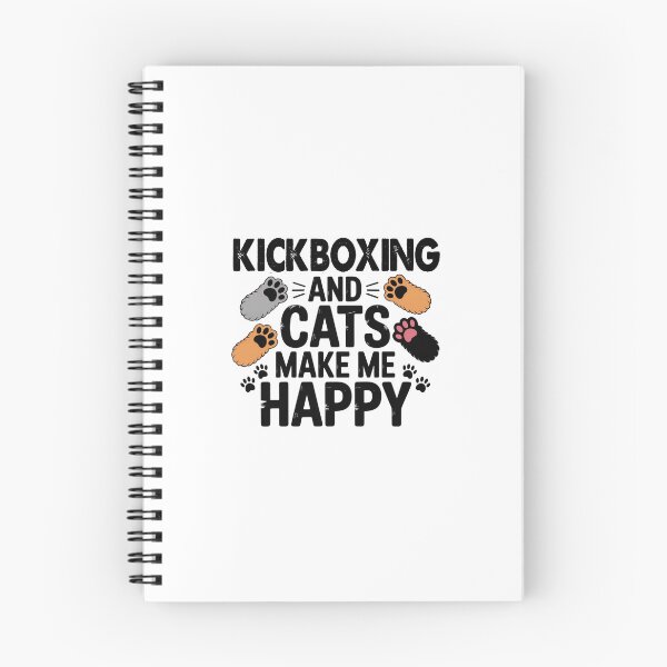 Item preview, Kickboxing And Cats Make Me Happy - Funny Kickboxing Cats Lover designed and sold by Oussinc.