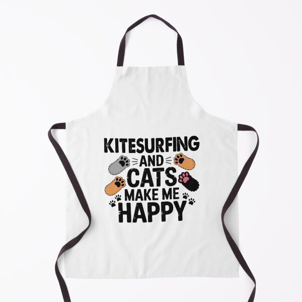 Item preview, Kitesurfing And Cats Make Me Happy - Funny Kitesurfing Cats Lover designed and sold by Oussinc.